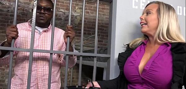  Amber Lynn Bach Fucks A Black Guy In A Prison